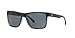 A|X ARMANI EXCHANGE Unisex Ax4016 Square Sunglasses, Black/Transp. Blue Green/Grey, 57 mm