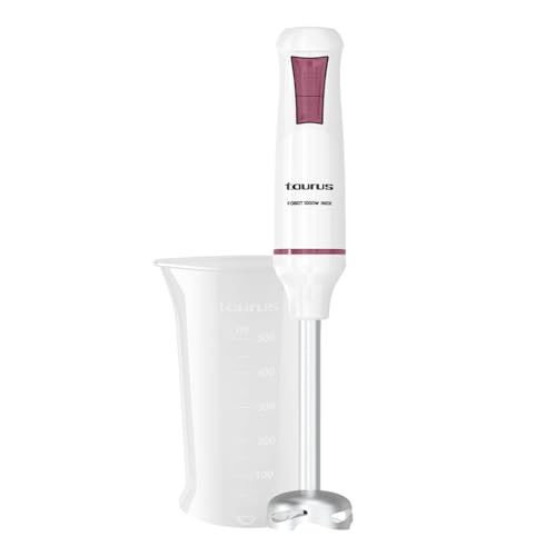 - Batidora de Mano 1000W, Turbo, Cuchillas INOX, Antisalpicaduras