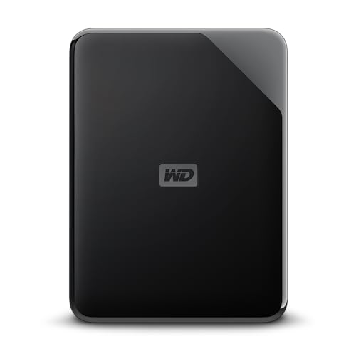 Wd 2Tb Elements External Hard Drive Compact Design Showing Usb Connection