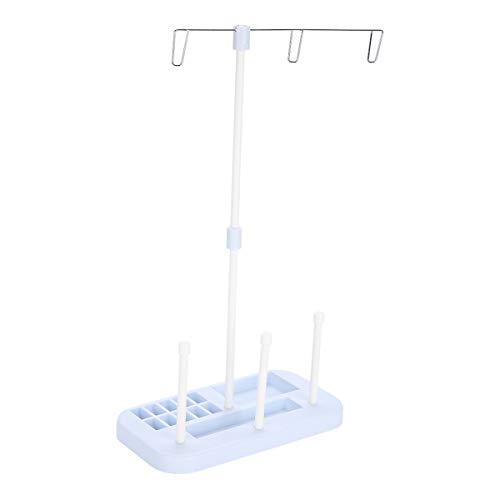 Sewing Thread Stand Household 3 Spools Holder for Sewing Embroidery Quilting Serger Machines (Color : Light Blue)