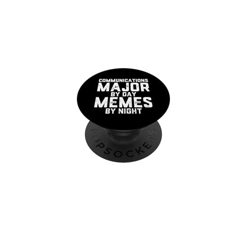 Communications Major By Day Memes By Night Comm Student Meme PopSockets Adhesiv…