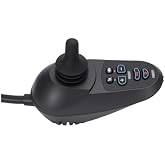 YUEHISY Electric Wheel Chair Controller, 50A DC 24V Mobility Wheelchair Joystick with High Current Magnetic Brake Connector, EABS Ramp Hold Function