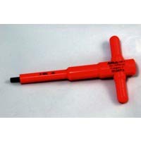 ITL Insulated Tools 10mm T Handle Hex Driver – VDE Certified - High Torque T-Grip - Chrome Vanadium Shaft - Safe for Live Electrical Work - Heavy-Duty Design
