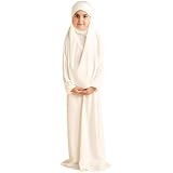 Blooming 2 Piece Jilbab For Girls 9-10 Years Off White price in Saudi ...