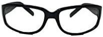 2-Pcs LEGEND Safety Eyewear Protection ANSI-Z87+2003 High Impact 99.9% UV protection Black Frame-CLEAR