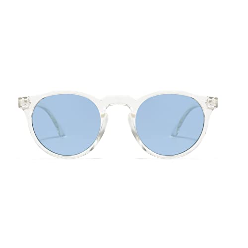 YAMEIZE Polarized Sunglasses Round Oval Retro Vintage Tinted Glasses Fashion Classic for Men Women UV Protection 400