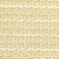 Eden's Decor Flat-Edged Rectangular 6' X 8' Beige UV-Blocking Sun Shade Sail for Outdoor Patio, Swimming Pool & Pergola Cover