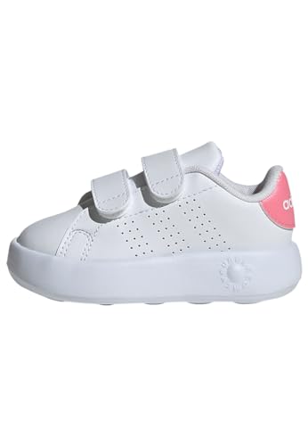 Adidas Unisex Kinder Advantage Shoes Kids, Cloud White/Bliss Pink/Core Black, 25 EU