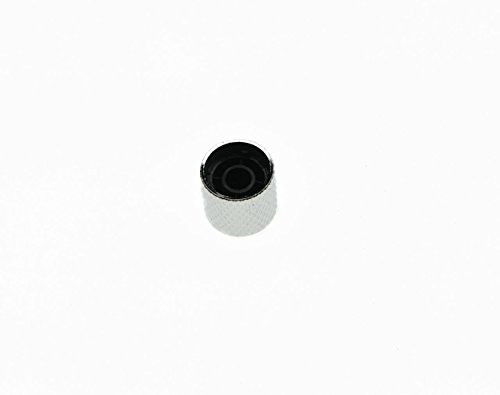KAISH 2pcs Metric Chrome Guitar Bass Dome Knobs Metal Knob fits Tele Guitar