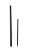 Dalvento Powder-Coated 2-Piece Black Rod for Weathervanes