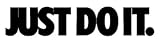 Nike Just Do It Logo Vinyl Sticker Decal-Black-4 Inch