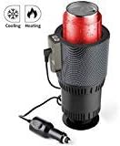 KEYNICE Smart Car Cup Warmer and Cooler, Smart Temperature Control Electric Mug Holder, 12V Smart Heating Cooling Car Tumbler Holder for Traveler Road Tripper- Black