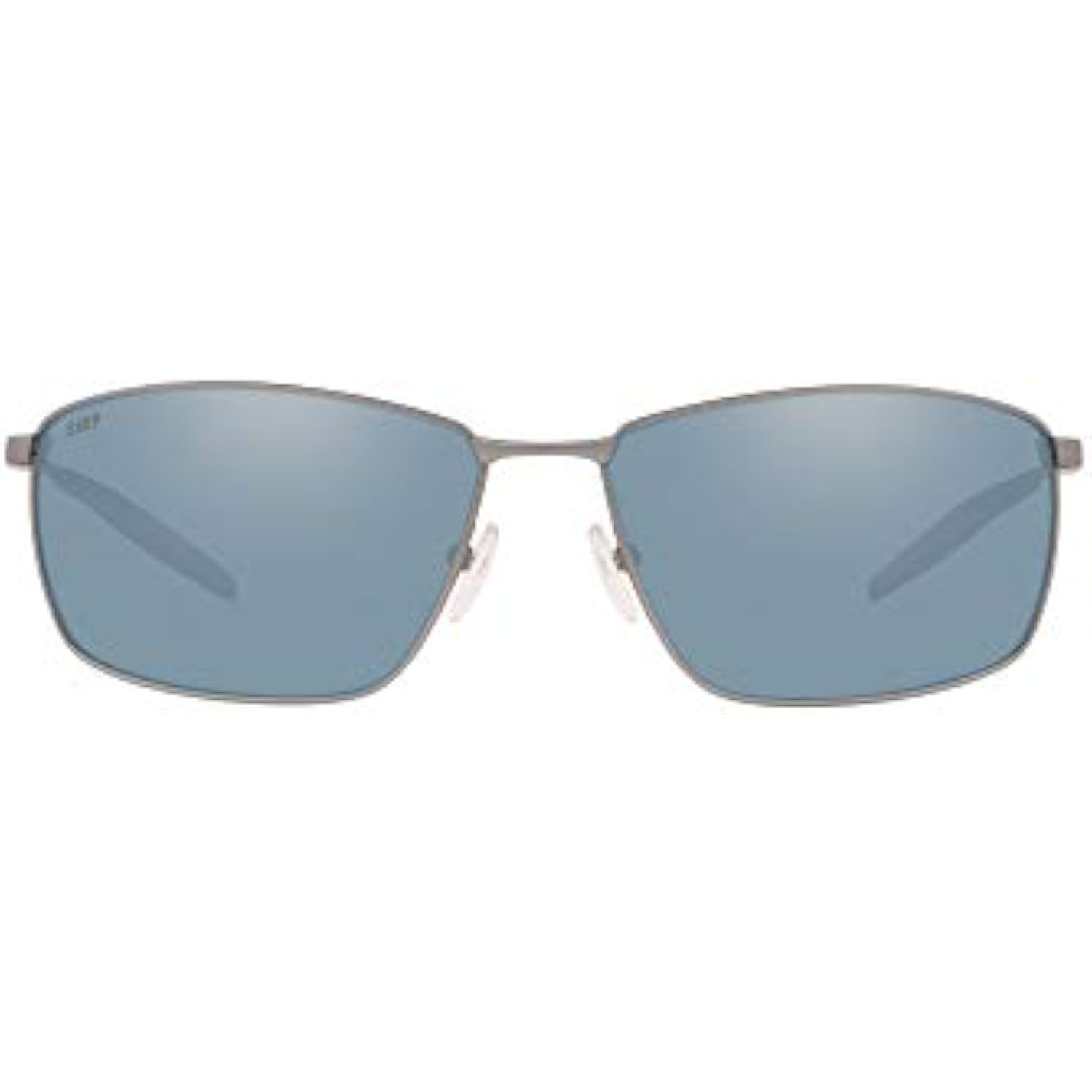 Costa Del Mar Men's Turret Rectangular Sunglasses, Matte Silver/Grey