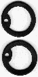 Black Dog Tag Silencers - 20 Pairs