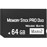ShanVa 64 GB Memory Stick PRO Duo Mark 2 for PSP 1000 2000 3000 – High-Speed MagicGate Card Compatible with Cyber-Shot DSC Cameras, Alpha DSLR, Handycam & More (64, GB)