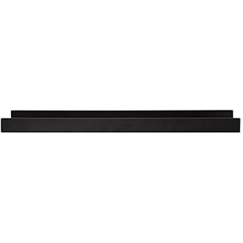 kieragrace Modern Floating-Shelves, 23-Inch by 4-Inch, Black