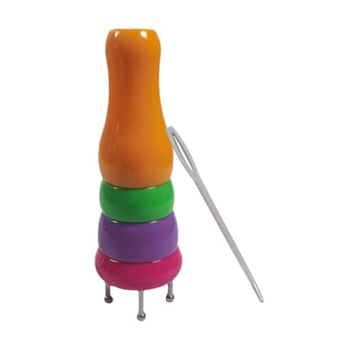 VILLFUL Crafts Knitters Plastic Knitting Tools Knitting Supplies for Beginners Light Weight Small Size Great for DIY Weaving Random Color