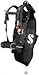 Scubapro Hydros Pro Men’s Back Inflated Scuba BCD with Balanced Power Inflator, Medium, Black, Includes Trav-Tek Straps and Backpack