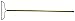 Nupla BR16T Classic Bow Rake, 16-Tine Blade, EC Grip, Steel Gauge, 60