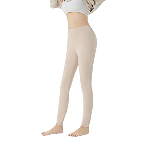 Dmsky Leggings for Women High Waisted, Soft Stretchy Tummy Control Butt Lifting Full Length Yoga Pants, (Olive, L)