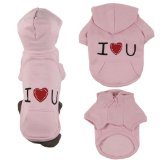 Platinum Pets Dog Pink Sweatshirt Hoodie Dog Jacket, Small