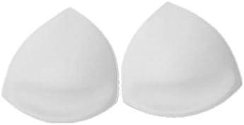 Dect 3 Pairs Breathable And Absorb Sweat Push Up Bra Pads,Enhancement Inserts For Swimwear Sports Bikini Top Yoga top(White)