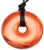 TrulyUnique Mom Donut Teething Pendant Necklace - Bronze