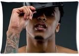Custom August Alsina Zippered Pillow Cases 20"x 30"(Twin sides)