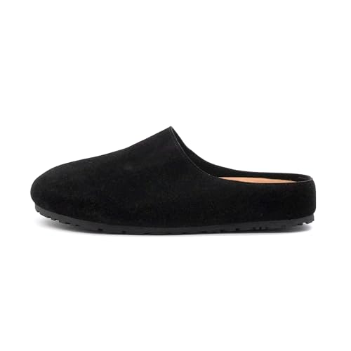 JOMIX Women's House Slippers Cork Suede Clogs with Anatomical Insole Comfortable and Lightweight Slippers
