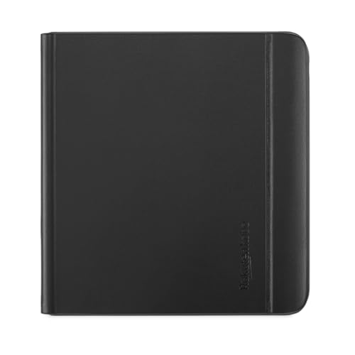 Kobo Libra Colour SleepCover Case, Black Notebook, Vegan Leather