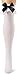 Leg Avenue Womens Chiffon Ruffle and Satin Bow Thigh Highs