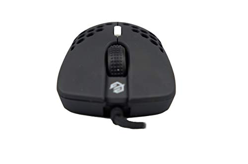 G-Wolves Hati HT-M 3360 Ultra Lightweight Honeycomb Shell Wired Gaming Mouse up to 12000 cpi - 6 Buttons - 2.18 oz (61g) (Midnight Shadow)