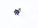ONE PIECE 16g 1.2mm 316L surgical stainless steel CZ Flower Stud Earring Nickel Free Lead Free