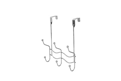 Inspired Living by Mesa Inspired Living Over The Door Hanger 6 Organizer in Silver Bay Collection utility-hooks, - Thumbnail 4