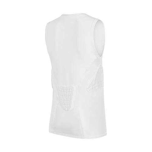 image for TUOYR Padded Shirt Youth Boys Padded Compression Sports Protective T-S