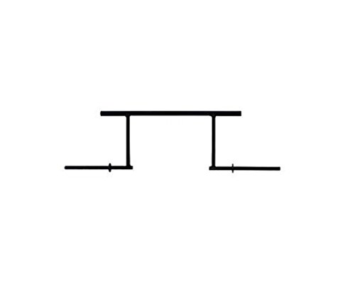 Force of Habit Cambered Squat Bar Standard 1" 35 lbs 14" Offset 61" Length Rated 500 lbs 600 lbs Capacity 1" Diameter Weight Plates Provides Relief from Shoulder Pain Black Standard Back