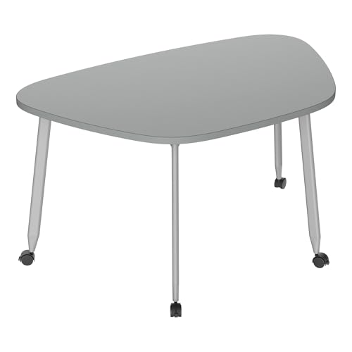 Learniture Mobile Rounded Trapezoid Table – Versatile Interactive Teamwork