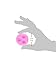Longzang Flower Fondant Silicone Sugar Craft Mold, Mini, Pink