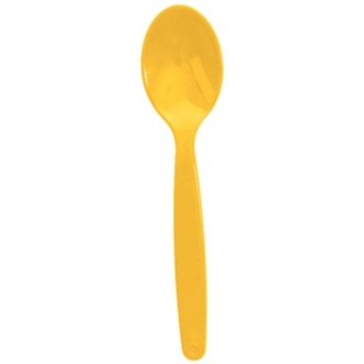 Kristallon DL123 Spoon, Kristal Lon, Polycarbonate, Yellow