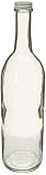 Home Brew Ohio 750 ml Clear Screw Cap Wine Bottles with 28 mm Metal Screw Caps