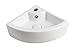 Elanti Collection EC9808 Sink, Corner (17.5 x 12.2 x 4.9 Inches), White