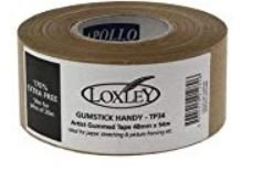 Loxley Artist Gummed Tape - Gum Tape 36mm x 54m