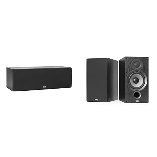 ELAC Debut Bookshelf Speakers, Black (Pair) Debut