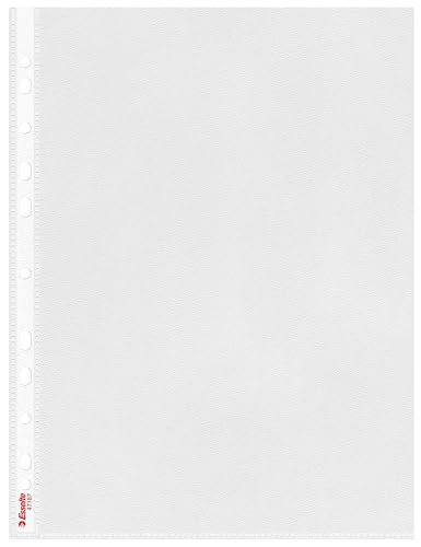 Esselte Robuste PP-Klarsichttasche mit Mehrfachlochung (DIN A4) 25 Stueck transparent