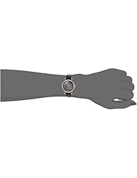 Fossil Carlie Mini reloj de cuarzo de acero inoxidable y cuero para mujer