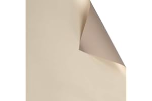 BBJ WRAPS Double Color Flower Wrapping Paper Waterproof Florist Bouquet Packaging Wraps 20 Sheets 23.6x23.6 Inch (Coffee)