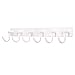 WEBI Coat Hook White Iron Hanger Rack for Dog Pet Leash, Hats, Keys, Bath Towels, Robe, Clothes with 6 Hooks,Wall Mount Closet Clothing Bathroom Garage Home Organization Storage, Decorative Gift
