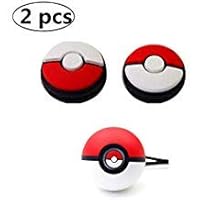 NF Orange 2 PCS Silicone Thumb Grips Cover Cap Lid Shell Stick Joystick for Nintend Switch Poke Ball Plus Pokeball NS Controller