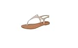 Top Moda Break-10 Womens T-Strap Buckle Flats Sandals