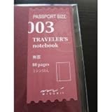 Midori Traveler's Notebook (Refill 003) Blank Passport Size